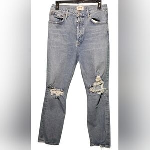AGOLDE Distressed Blue Women's Jeans Size 29 EUC Inseam 25